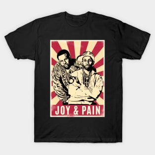 Retro Vintage Rob Base & DJ E-Z Rock // Joy and Pain T-Shirt